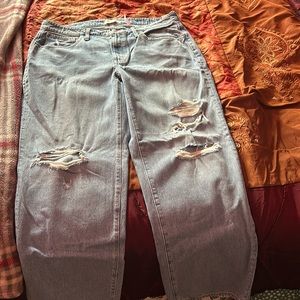 Madewell plus baggy jeans in Earlhurst wash